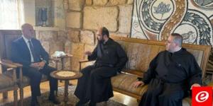 أشرف ريفي زار دير القلعة لتقديم التهاني بمناسبة عيد مار يوحنا المعمدان شفيع الدير - AARC مصر