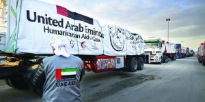 الإمارات توزع مساعدات عاجلة على النازحين في خان يونس - AARC مصر