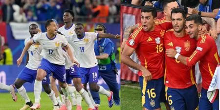 فرنسا تواجه إسبانيا في نصف نهائي كأس أوروبا.. موعد المباراة - AARC مصر