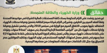 الحكومة: لا صحة لانسحاب سيمنز من تشغيل أكبر محطتين للكهرباء بمصر - AARC مصر