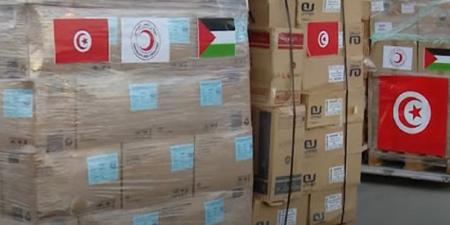 تونس ترسل أول باخرة محمّلة بالمساعدات الطبية والغذائية إلى غزة - AARC مصر