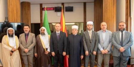 وكيل الشؤون الإسلامية يلتقي رئيس برلمان مقدونيا الشمالية - AARC مصر