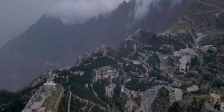 بالفيديو.. الضباب يعانق جبال الباحة - AARC مصر