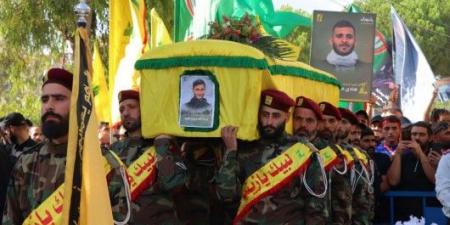 حزب الله يشيّع الشّهيد عبد الله فقيه في بلدة ربّ ثلاثين الحدوديّة - AARC مصر